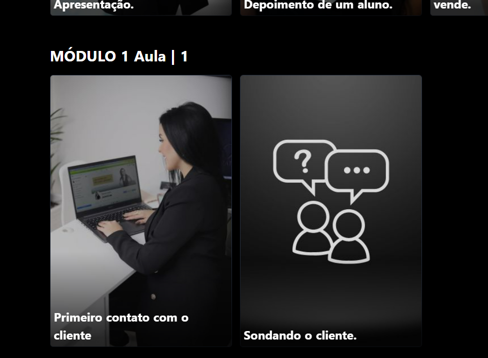 Conteúdo do curso