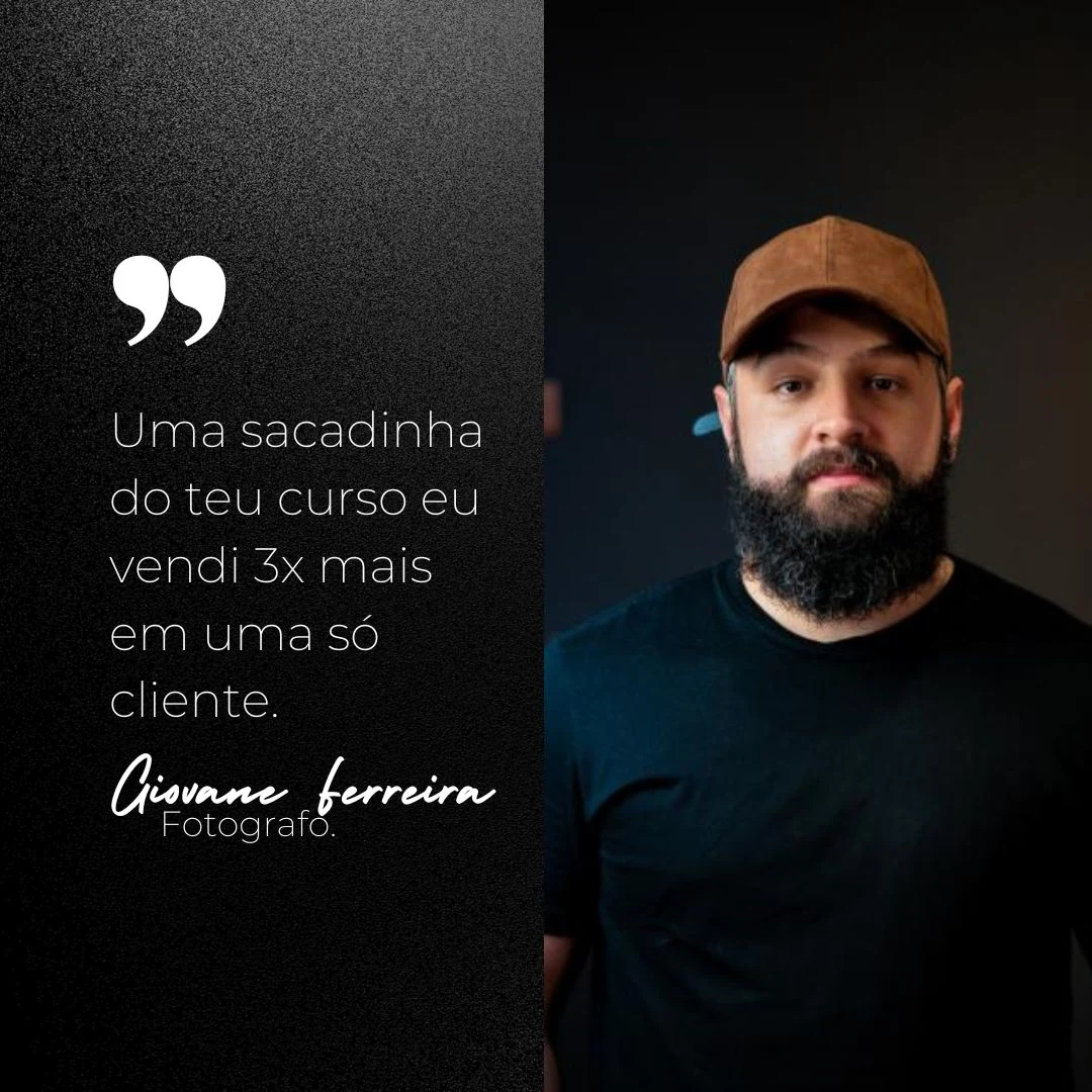 Depoimento do fotógrafo Giovane Ferreira